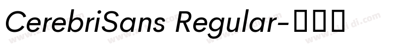 CerebriSans Regular字体转换
